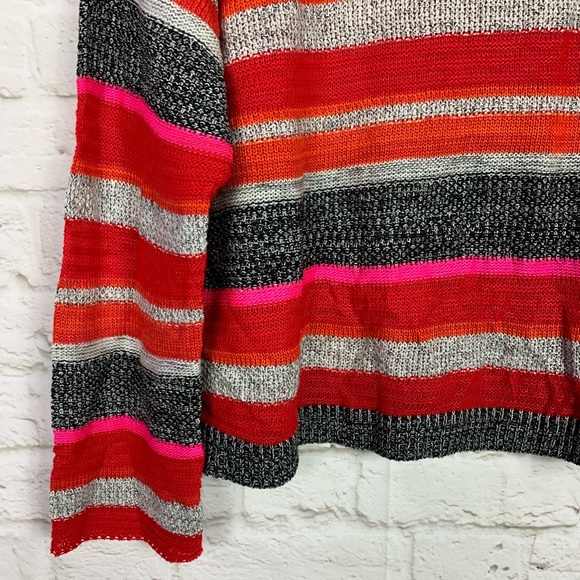 Alley & Gabby 212NY Striped Knit Acrylic Sweater - Picture 2 of 6